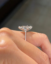 3.00ct F-VS1 Marquise Lab Diamond Petite Gracie