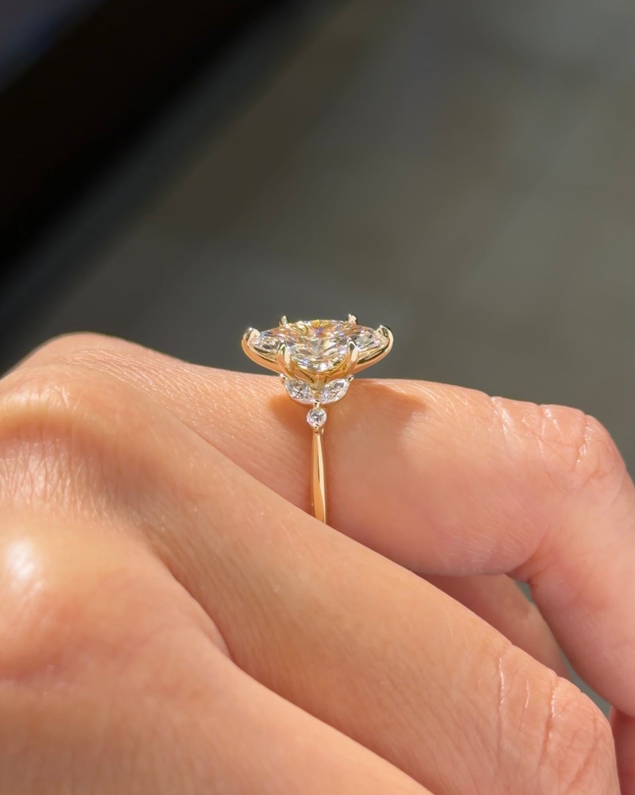 2.04ct F-VVS2 Marquise Lab Diamond Sarah