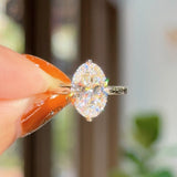 3.02ct D-VVS2 Oval Lab Diamond Compass Kayla