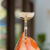 3.02ct D-VVS2 Oval Lab Diamond Compass Kayla