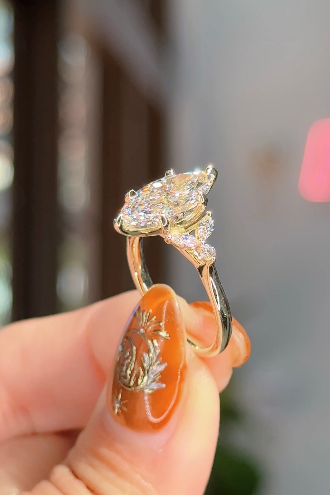 2.57ct D-VS1 Marquise Lab Diamond Sarah