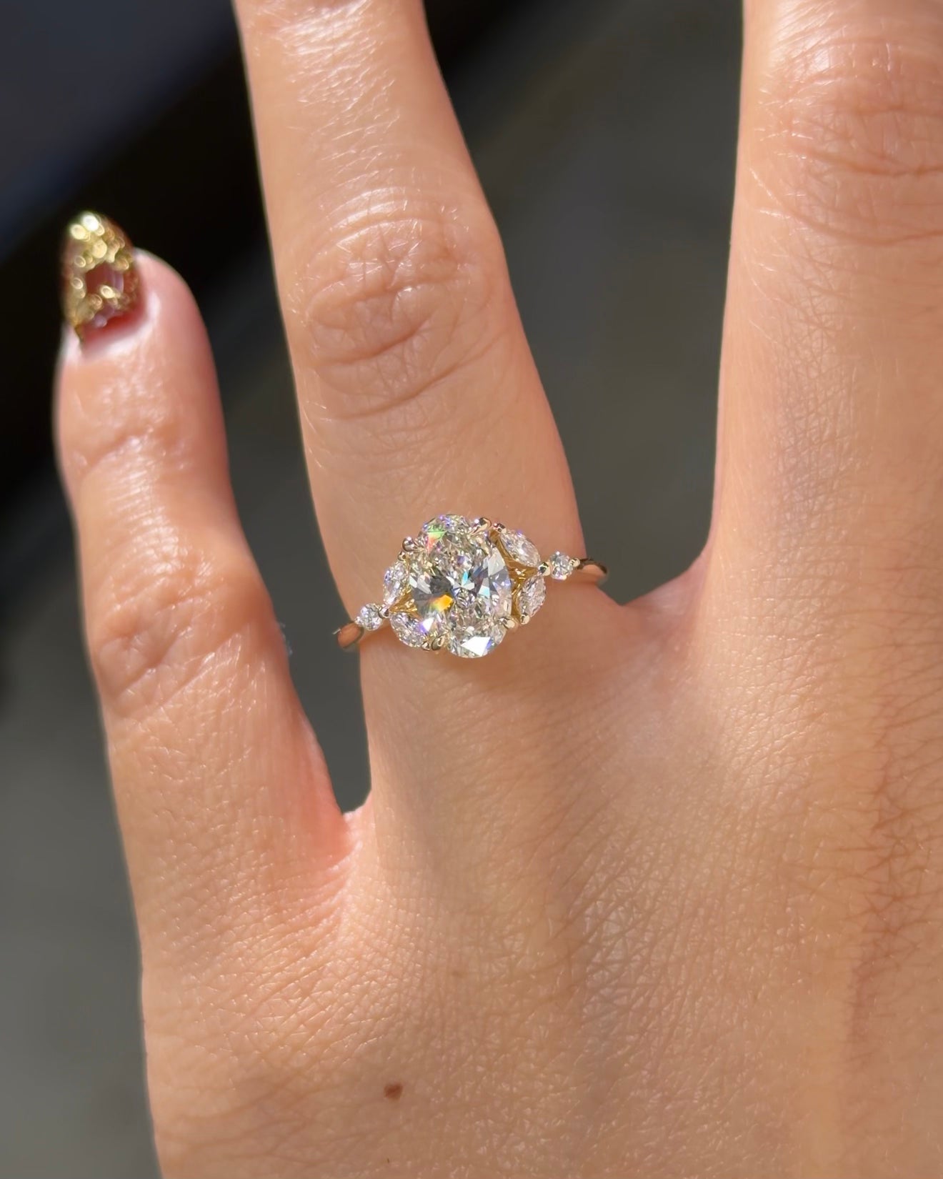 1.50ct F-VS1 Oval Lab Diamond Sarah