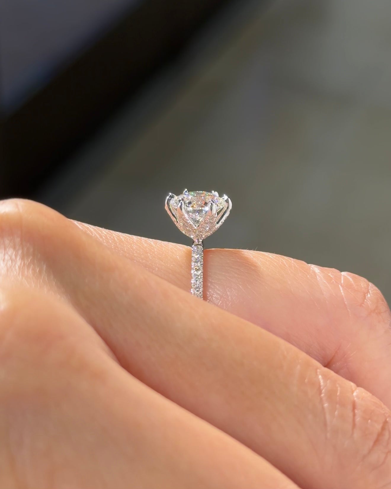 2.01ct E-VS1 Round Lab Diamond Samantha