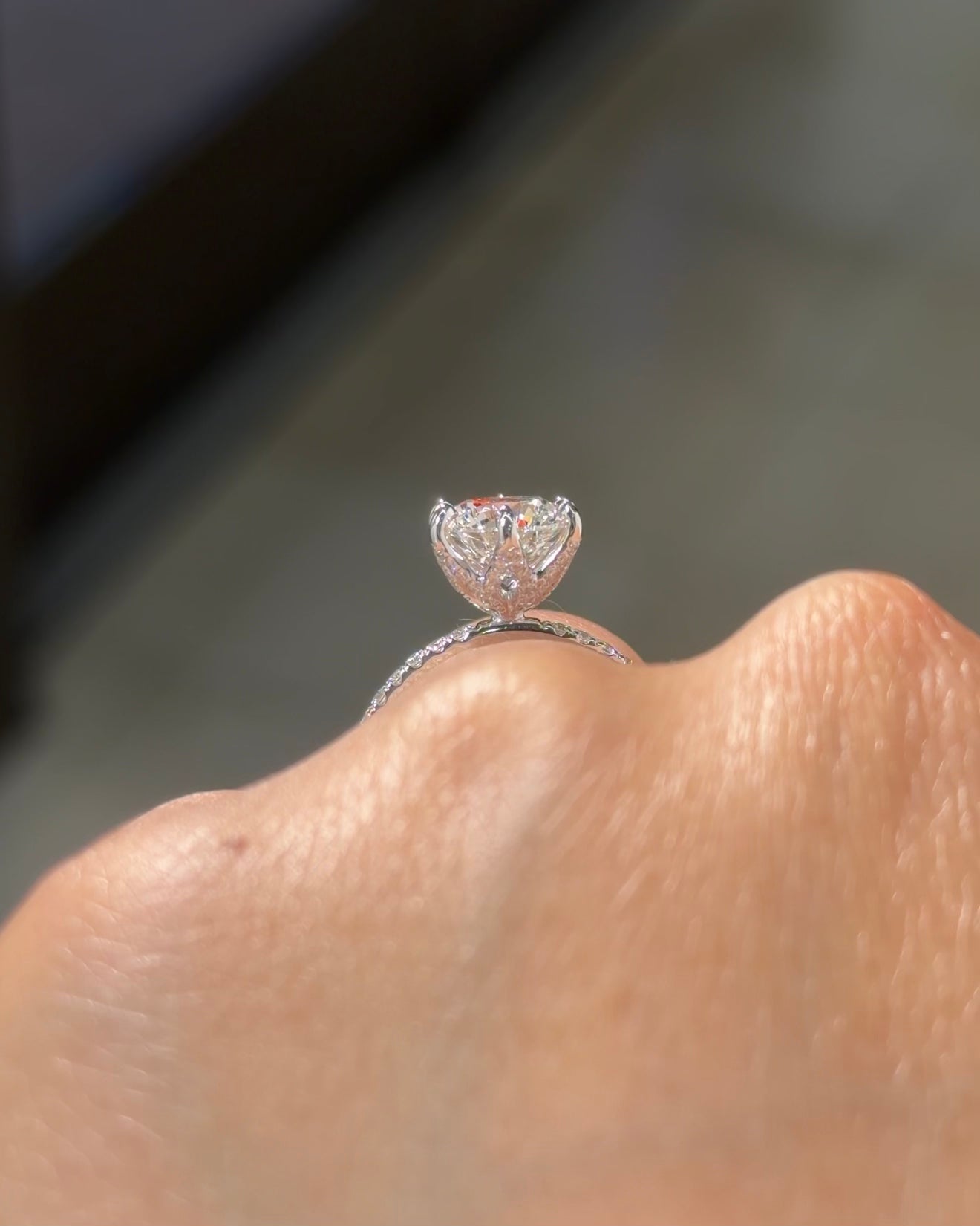 2.01ct E-VS1 Round Lab Diamond Samantha