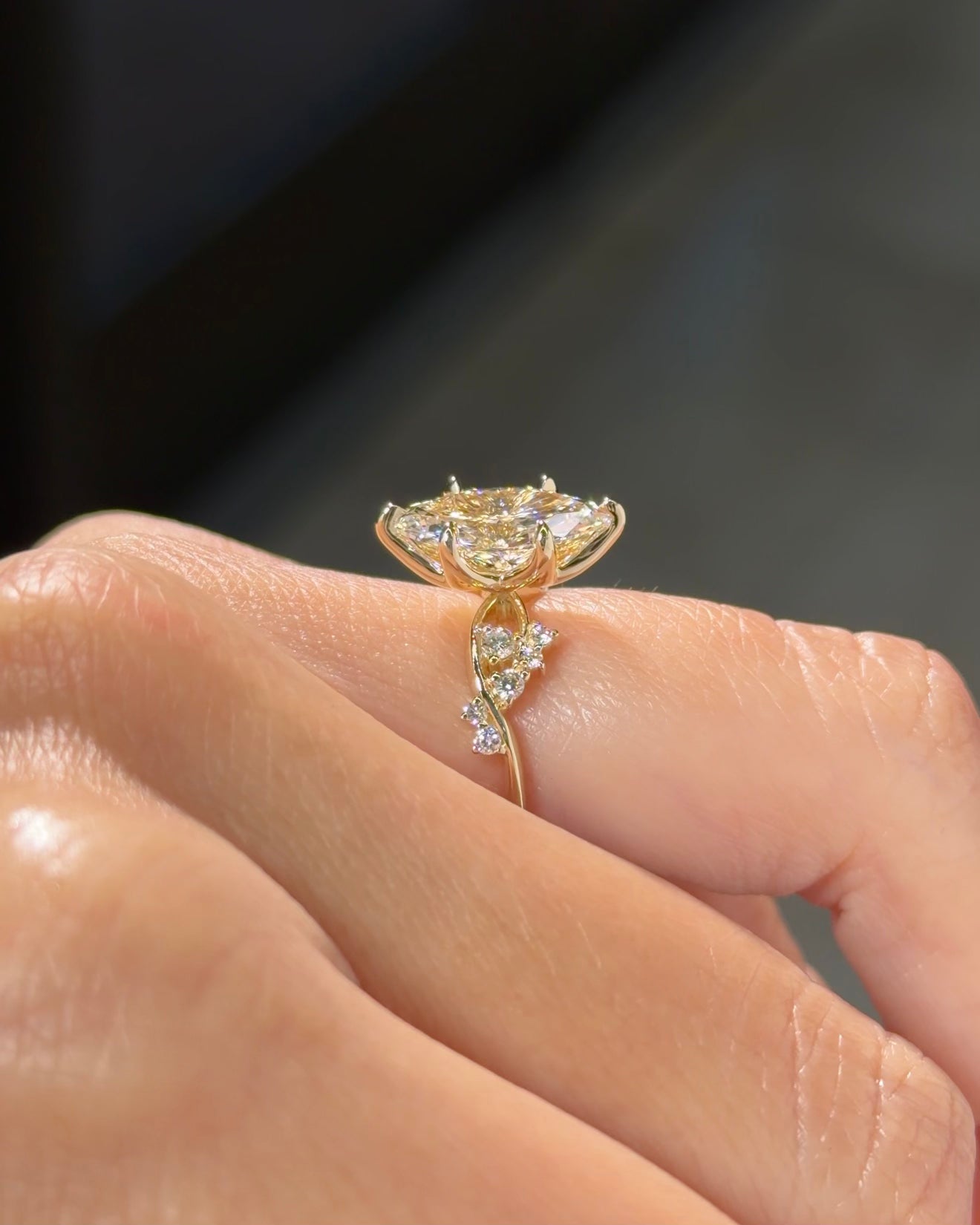 2.02ct E-VVS1 Marquise Lab Diamond Ariel