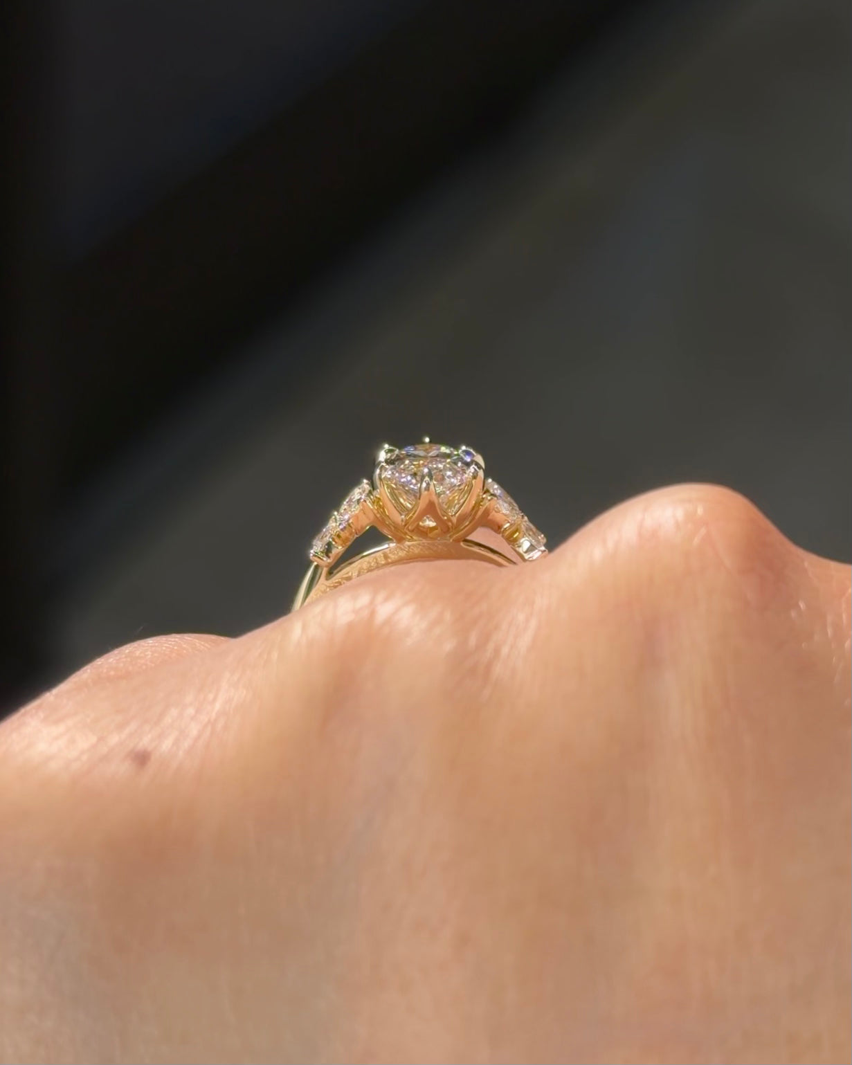 2.03ct F-VVS2 Marquise Lab Diamond Vanessa