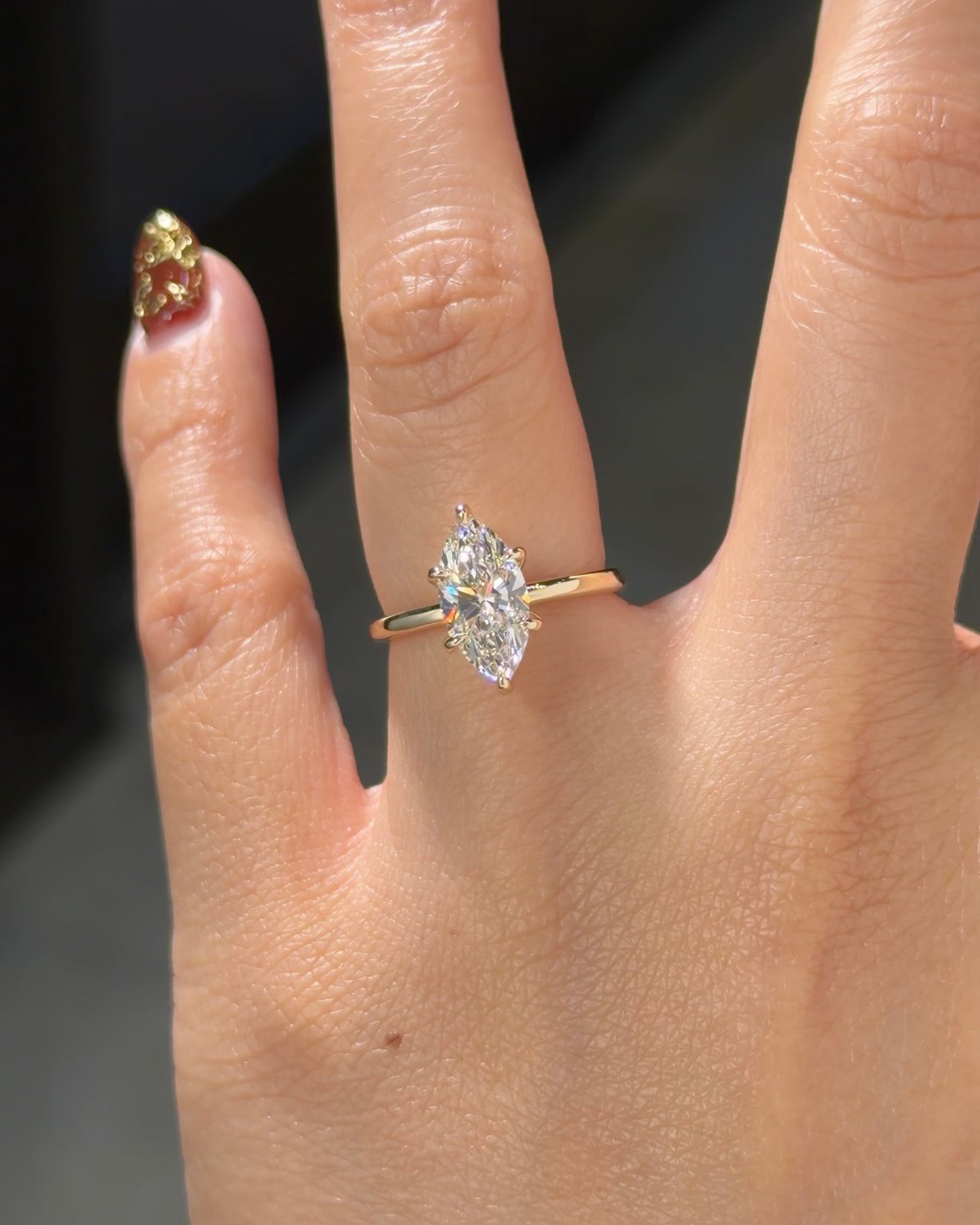 1.71ct E-VS1 Marquise Lab Diamond Juliette