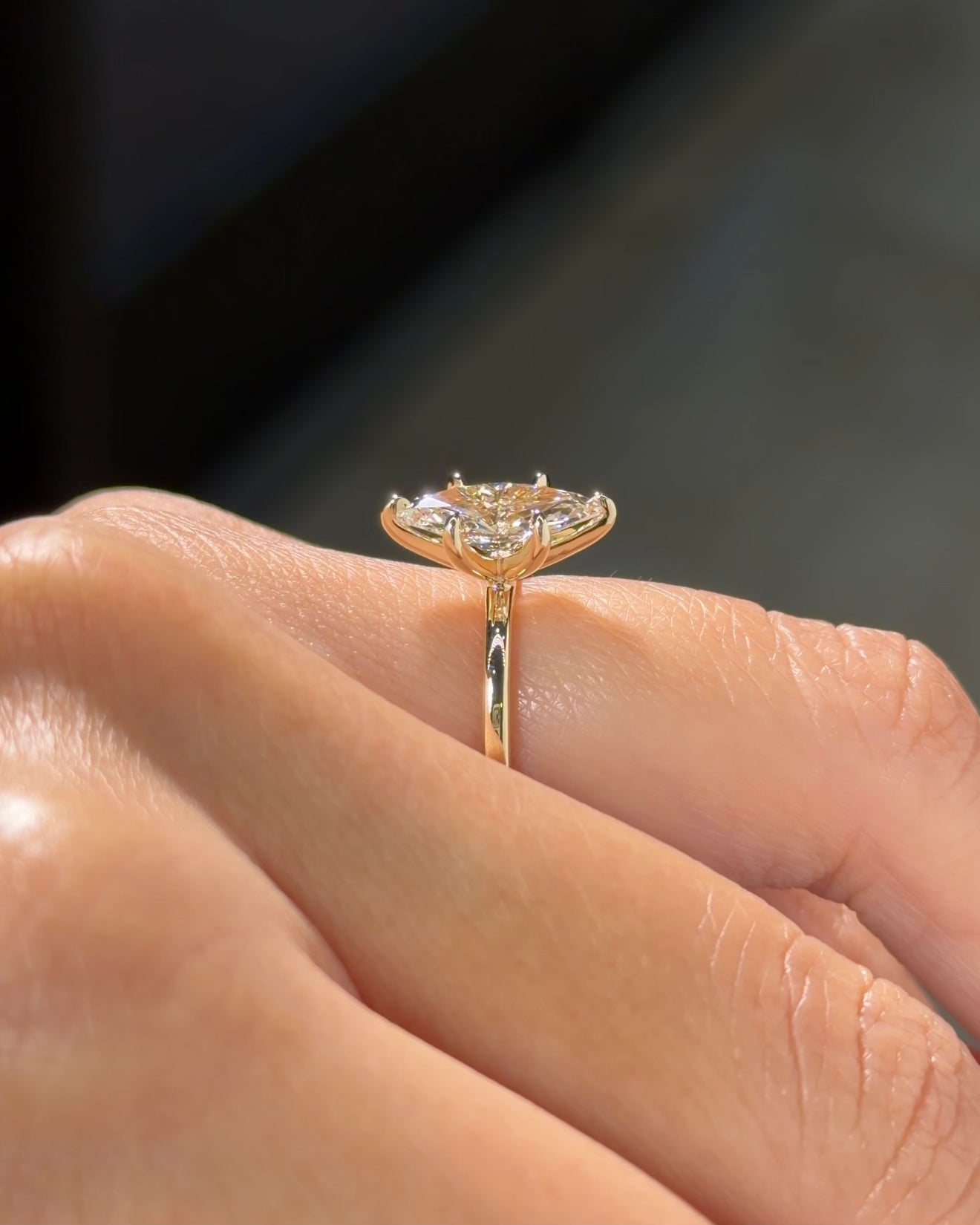 1.71ct E-VS1 Marquise Lab Diamond Juliette