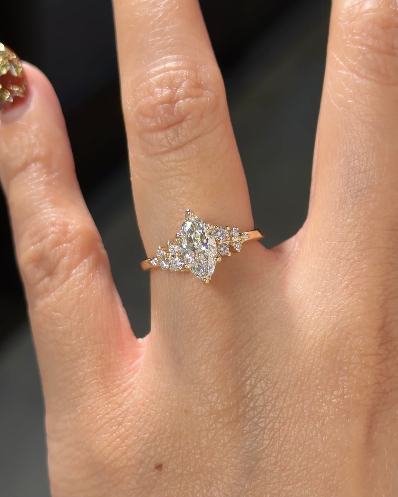 1.05ct D-VS1 Marquise Lab Diamond Nova