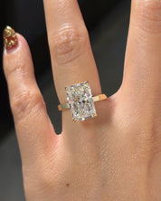 6.01ct F-VVS2 Radiant Lab Diamond Flat Kayla