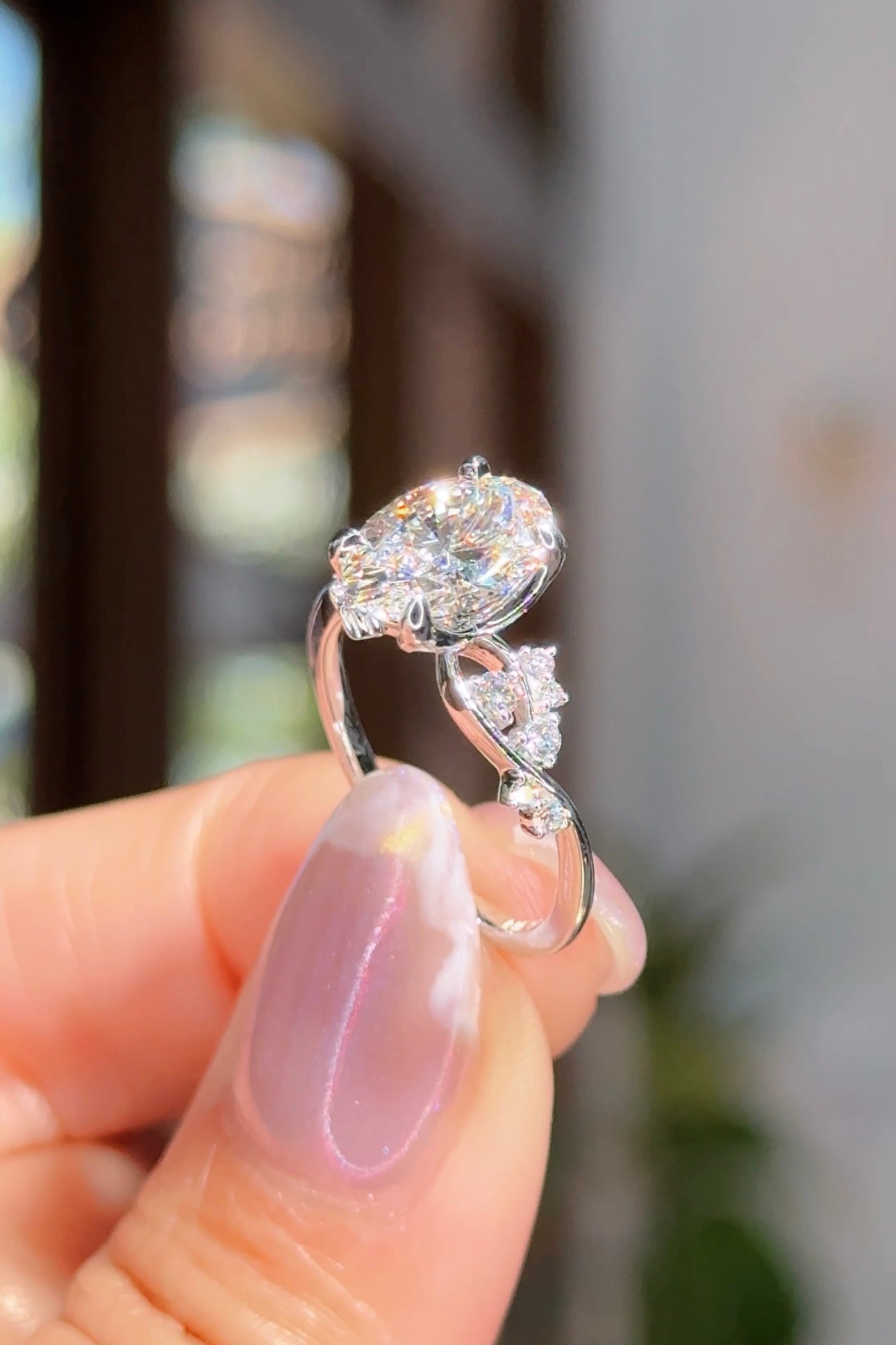 2.02ct D-VS1 Oval Lab Diamond Ariel