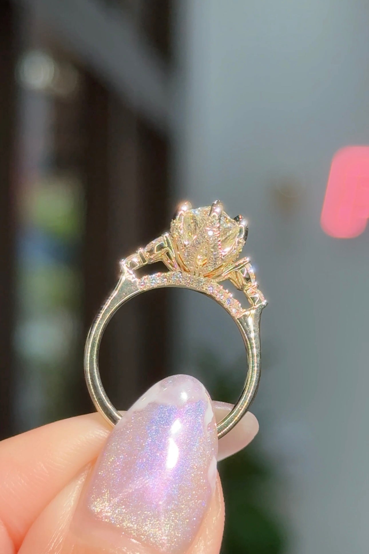 3.05ct F-VS1 Marquise Lab Diamond Olivia