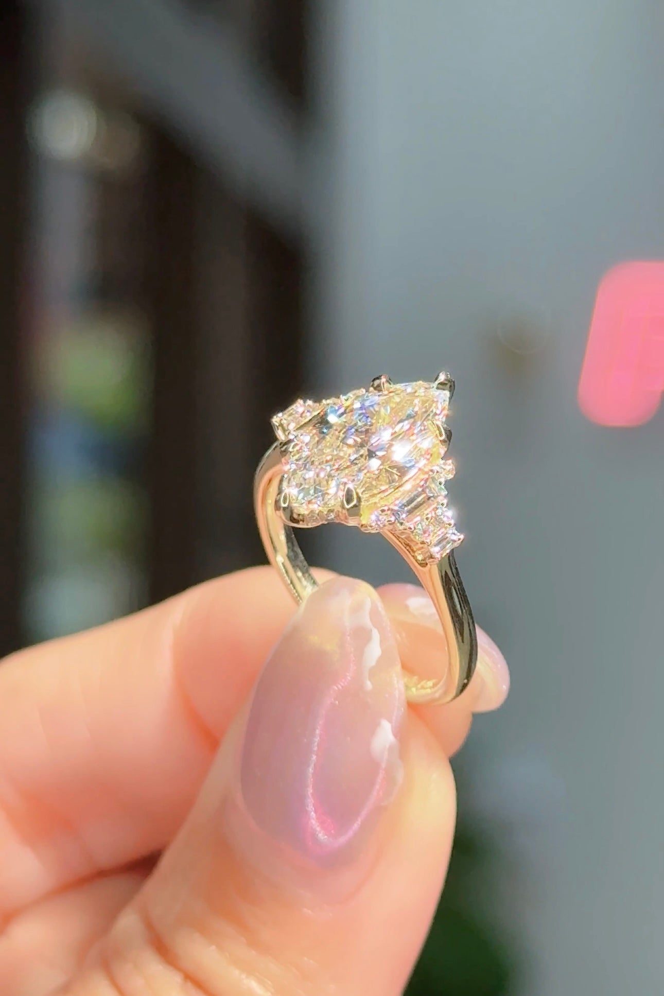 2.06ct D-VS1 Marquise Lab Diamond Marilyn