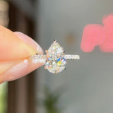 2.09ct F-VVS2 Pear Lab Diamond Kayla