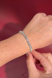 10.5ct Tennis Bracelet White Gold