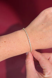 3ct Tennis Bracelet Yellow Gold