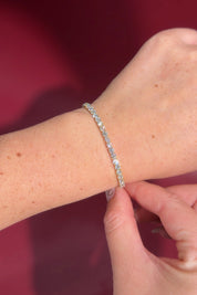 7ct Tennis Bracelet Yellow Gold