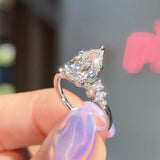 2.26ct D-VVS2 Pear Lab Diamond Nova