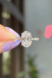 3.06ct E-VS1 Oval Lab Diamond Rei