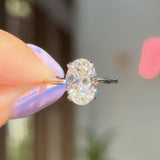 2.59ct D-VS1 Oval Lab Diamond Stephanie