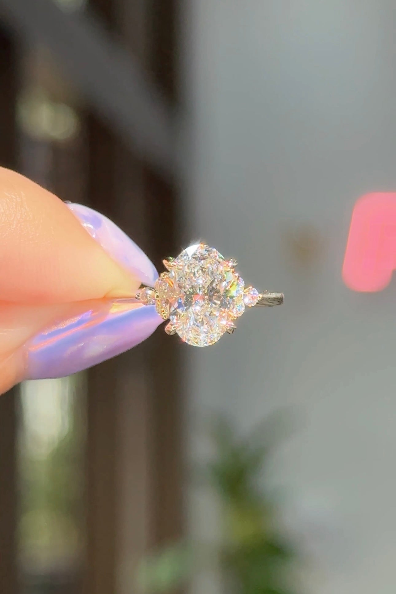2.00ct D-VS1 Oval Lab Diamond Lindsey