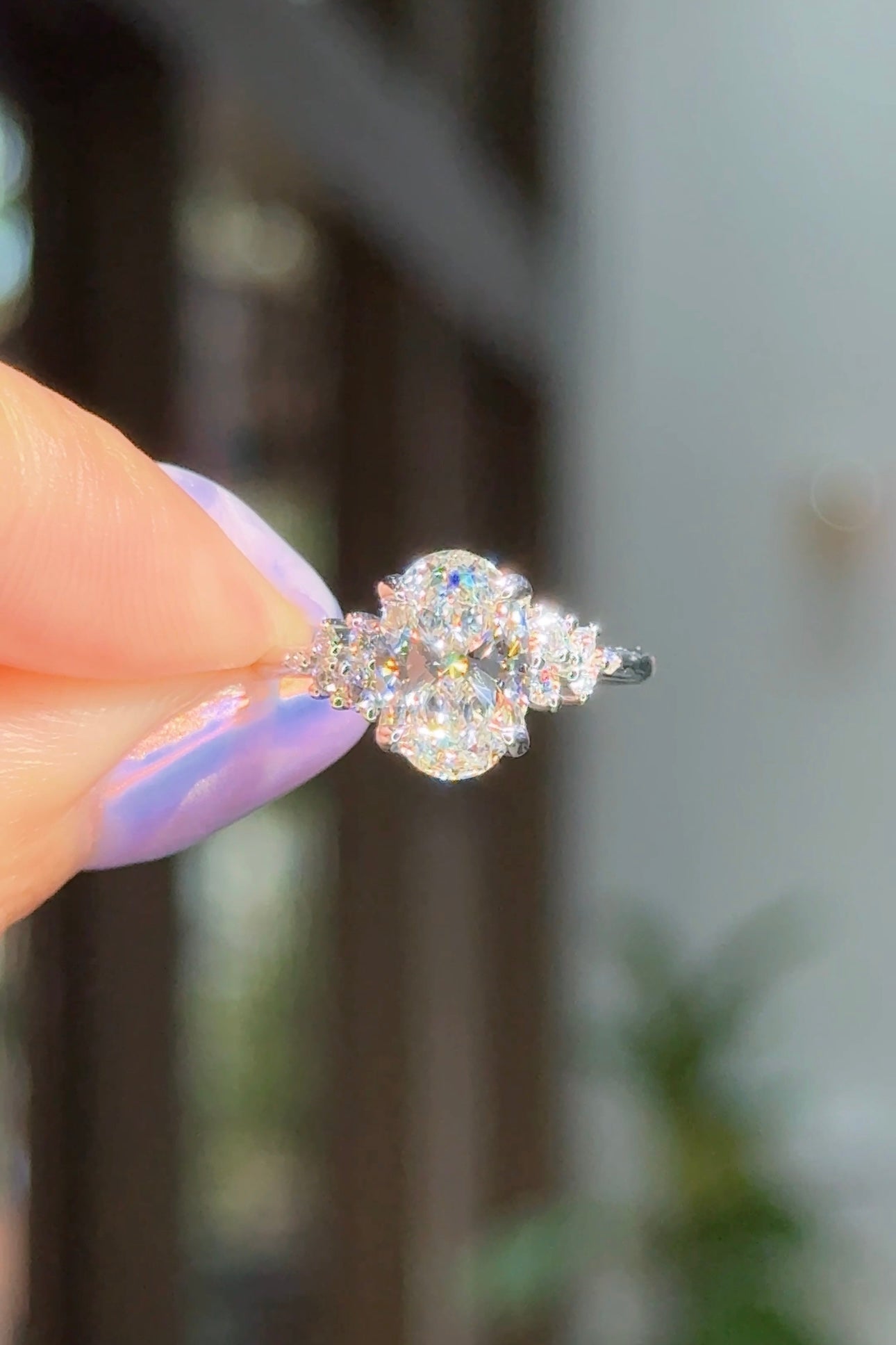 2.02ct E-VS1 Oval Lab Diamond Nova