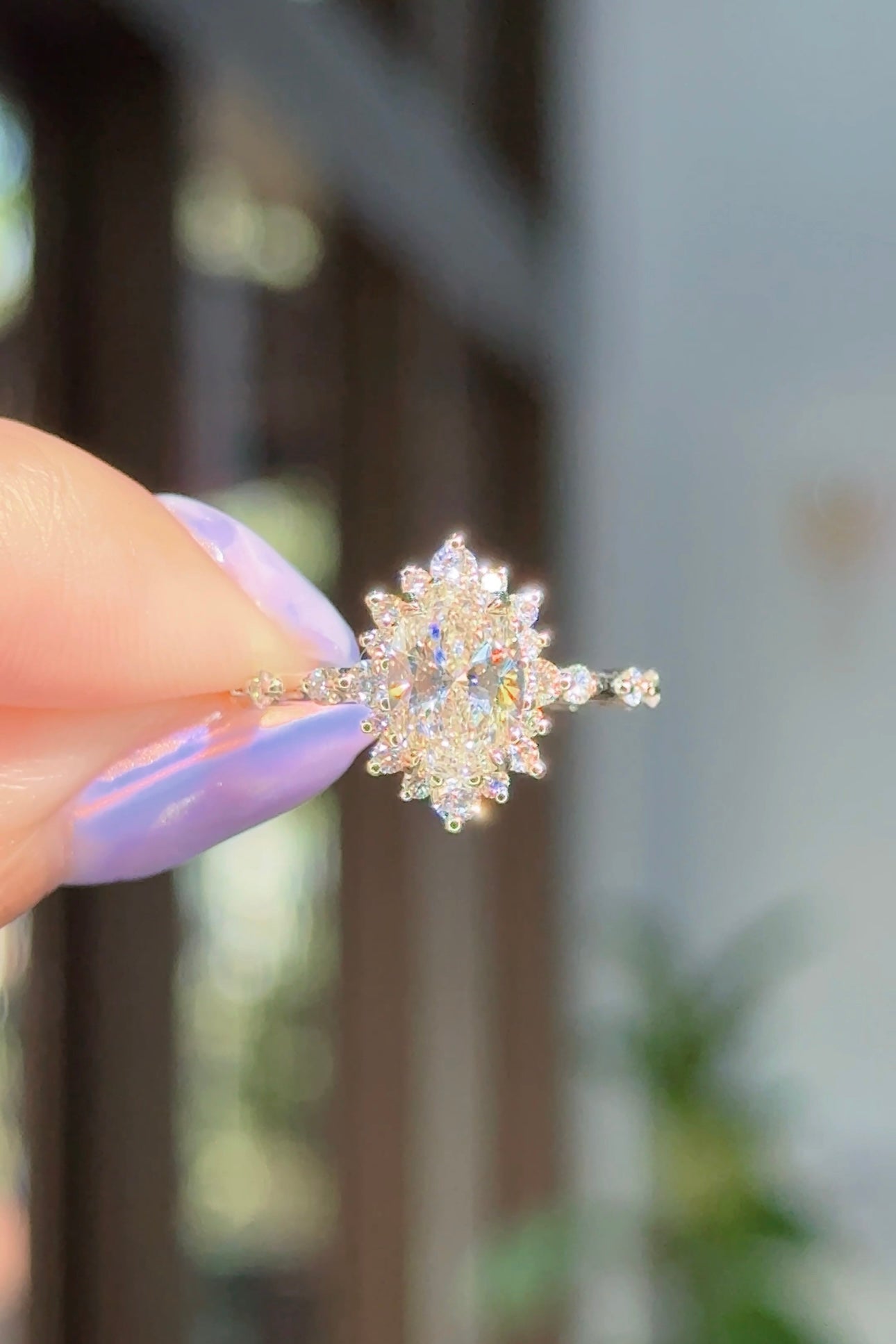 1.36ct F-VVS2 Oval Lab Diamond Kaia