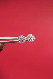1.04ct D-VVS1 Core Round Lab Diamond Martini Studs