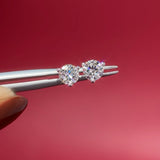 0.80ct H-SI2 Core Natural Round Diamond Studs