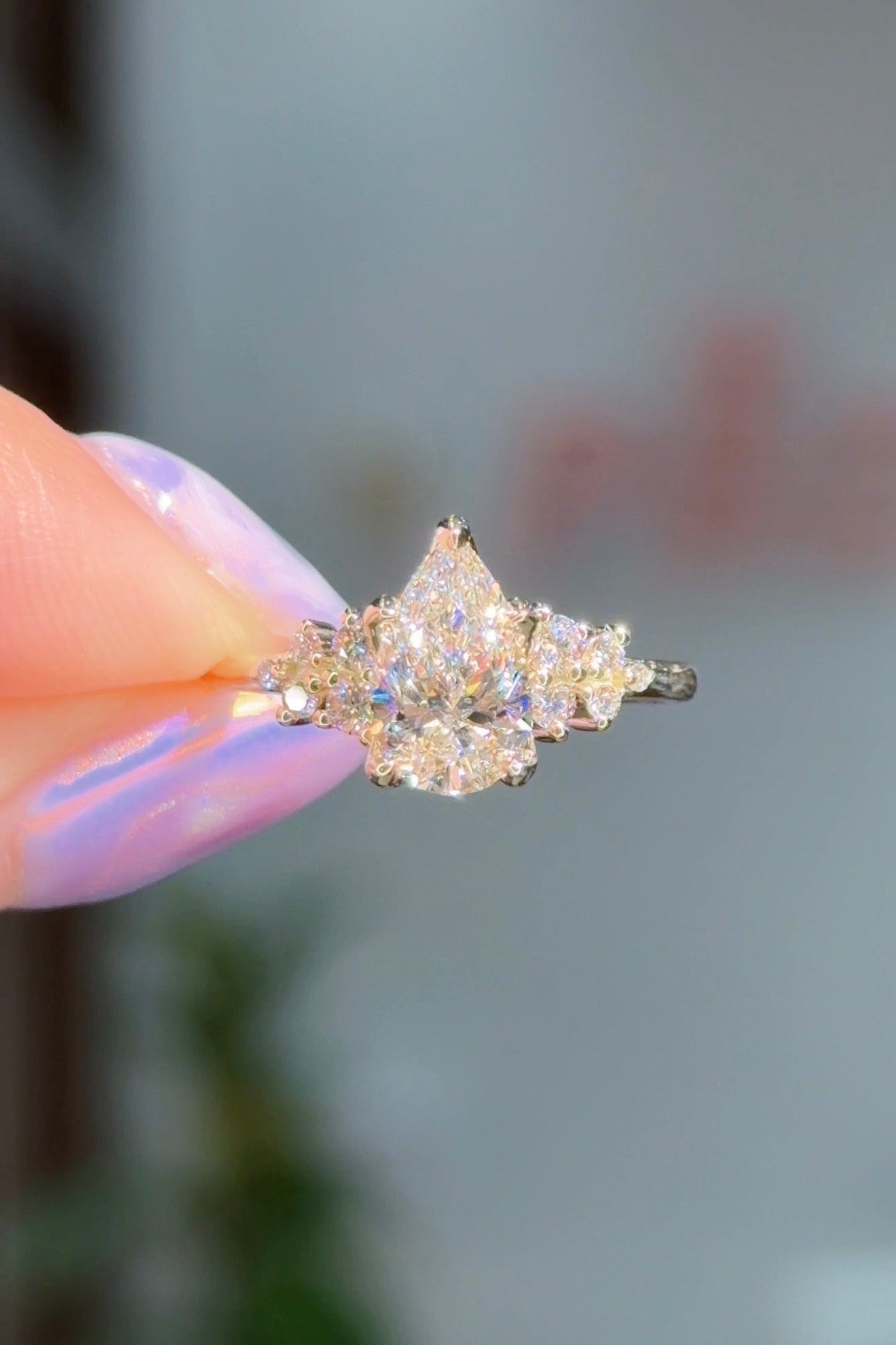 1.23ct E-VVS2 Pear Lab Diamond Nova