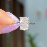 2.64ct E-VS1 Radiant Lab Diamond Kayla