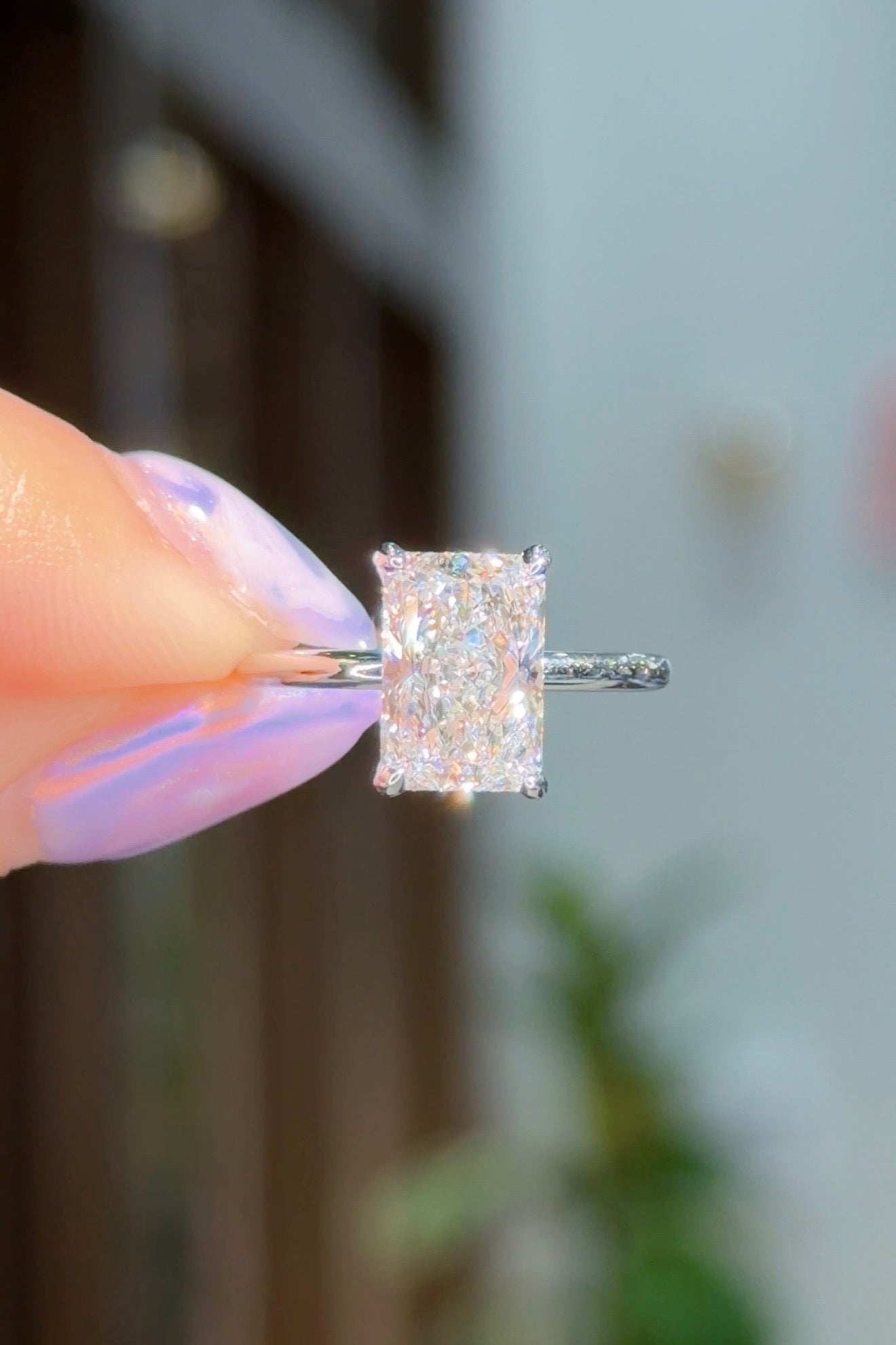 2.64ct E-VS1 Radiant Lab Diamond Kayla