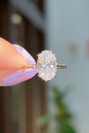3.02ct E-VS1 Oval Lab Diamond Kayla