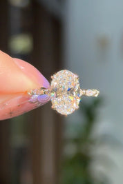 3.01ct D-VS1 Oval Lab Diamond Rei