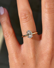 1.28ct D-VVS1 Oval Lab Diamond Caraline