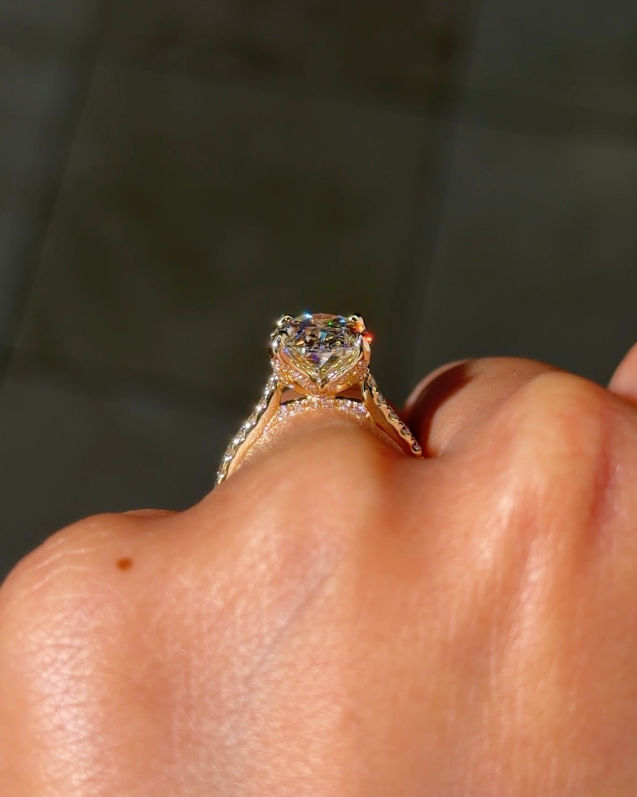 4.04ct F-VS1 Oval Lab Diamond Isabela