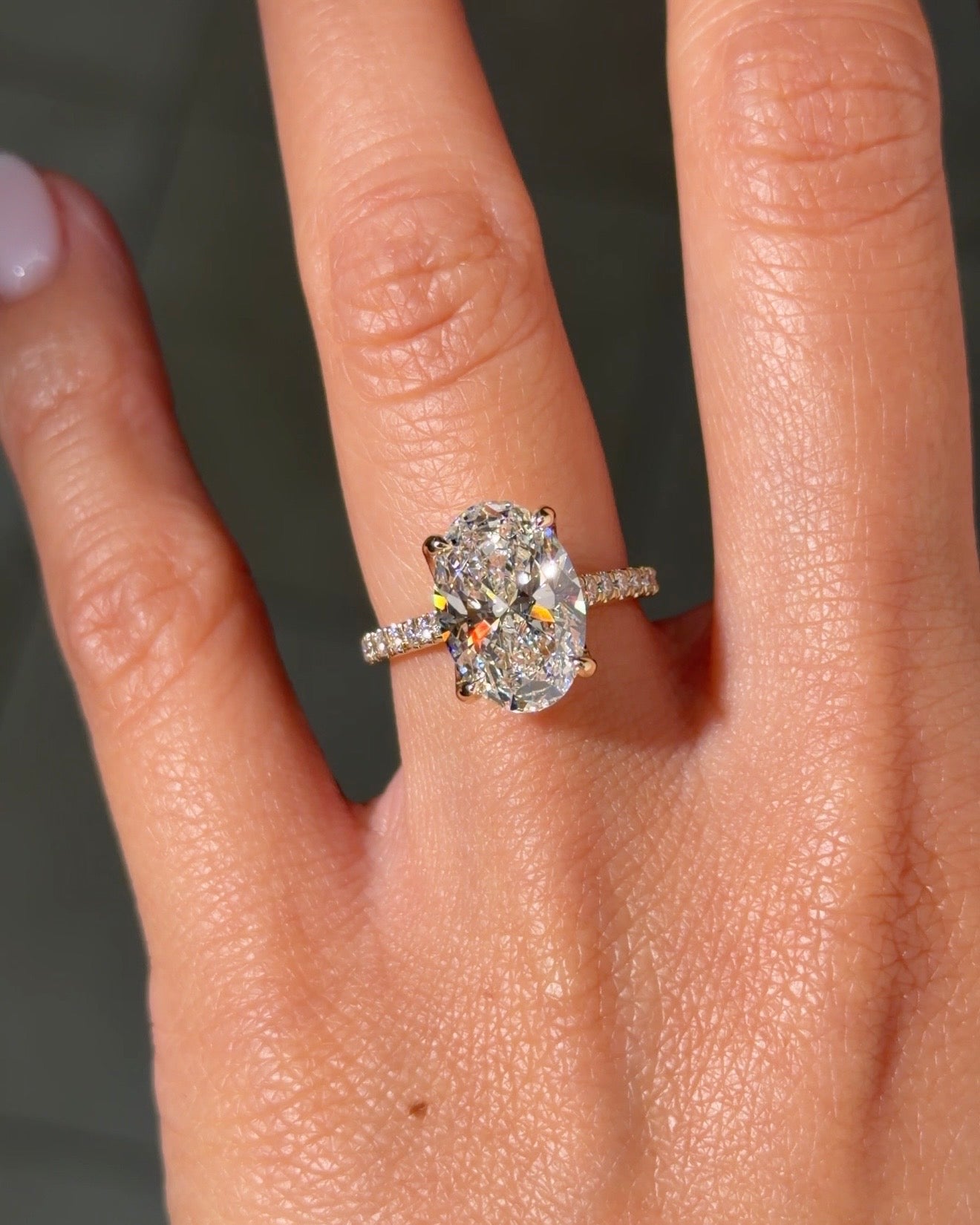 4.04ct F-VS1 Oval Lab Diamond Isabela