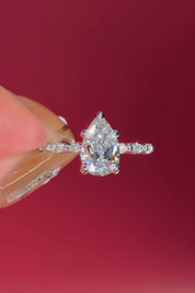 1.50ct D-VS1 Pear Lab Diamond Rei