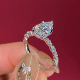 1.50ct D-VS1 Pear Lab Diamond Rei