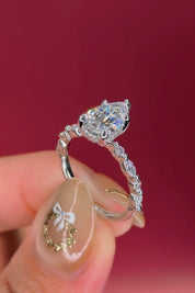 1.50ct D-VS1 Pear Lab Diamond Rei