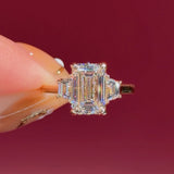 2.74ct D-VVS2 Emerald Lab Diamond Lucia