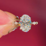 4.05ct E-VVS2 Oval Lab Diamond Rei
