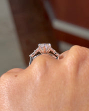 2.50ct E-VVS2 Marquise Lab Diamond Amber
