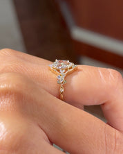 1.10ct E-VVS2 Pear Lab Diamond Fairy Blossom