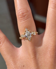 1.10ct E-VVS2 Pear Lab Diamond Fairy Blossom
