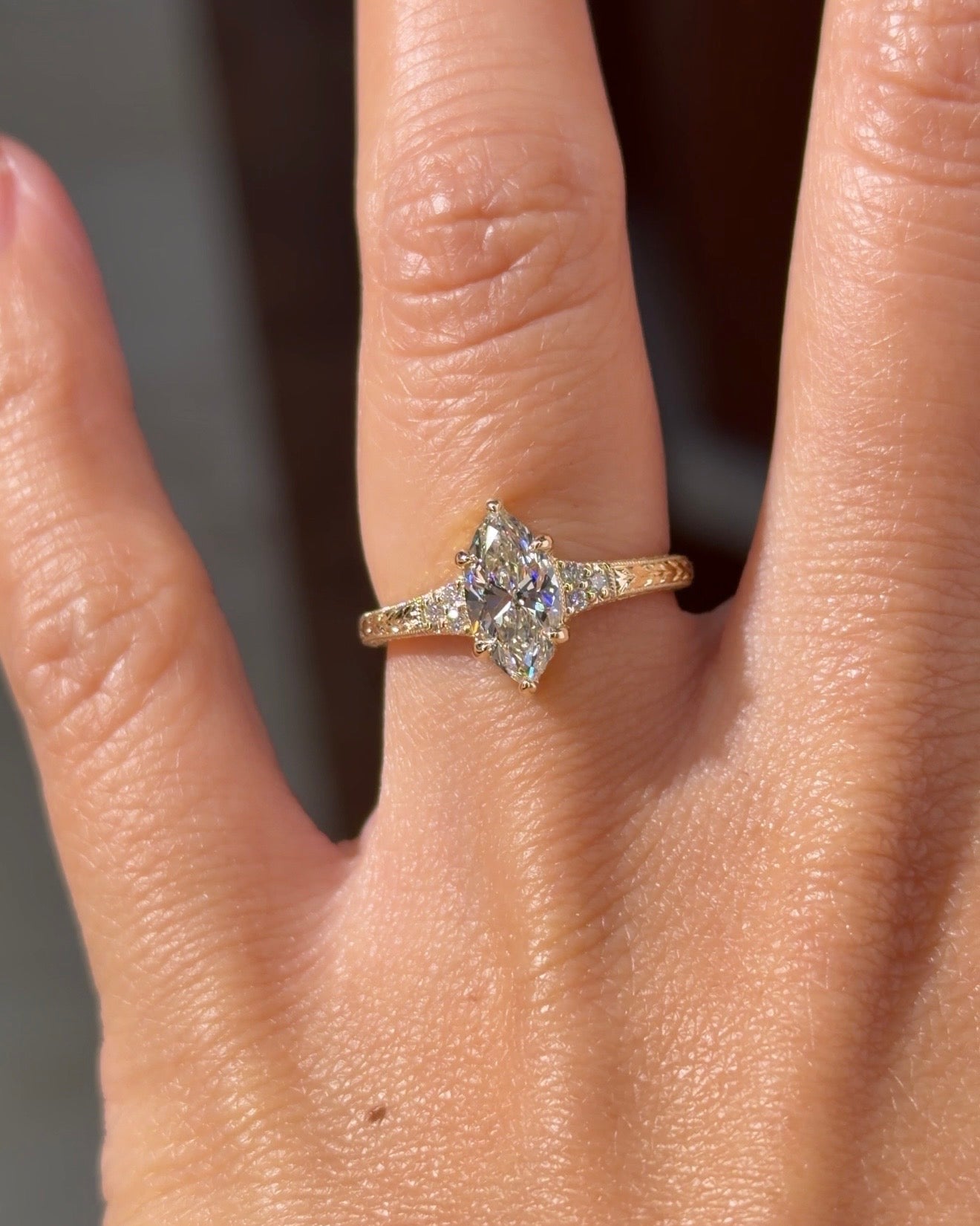 1.00ct E-VS1 Marquise Lab Diamond Isla