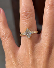 1.00ct E-VS1 Marquise Lab Diamond Isla