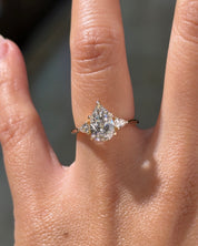 1.52ct D-VVS2 Pear Lab Diamond Petite Gracie
