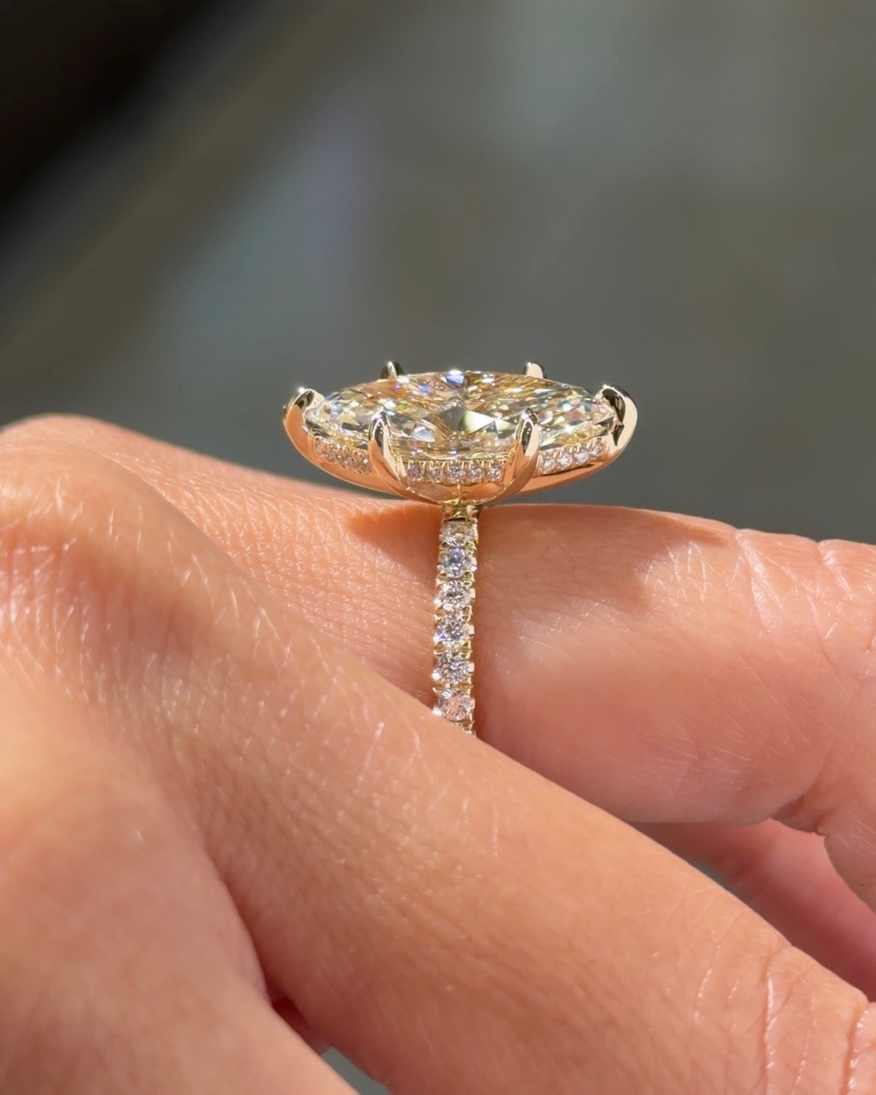 5.09ct F-VVS2 Marquise Lab Diamond Kayla