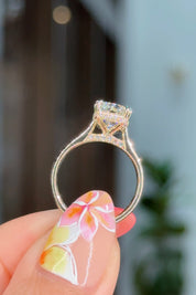 3.05ct E-VS1 Cushion Lab Diamond Double Claw Alice